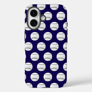 Modern Trendy Baseball Seamless Pattern            iPhone 16 Case
