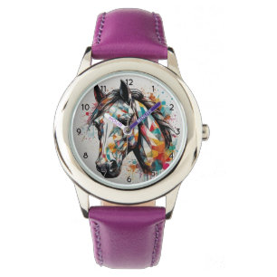 Modern Trendy Beautiful Horse Kids Watch