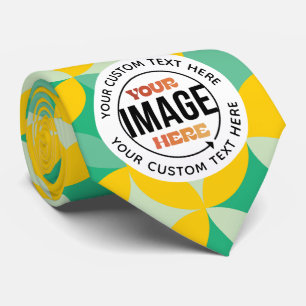Modern Trendy Birthday Holiday Gift Personalised Tie