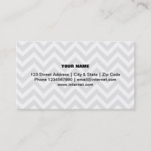 Modern trendy chevron pattern business card design
