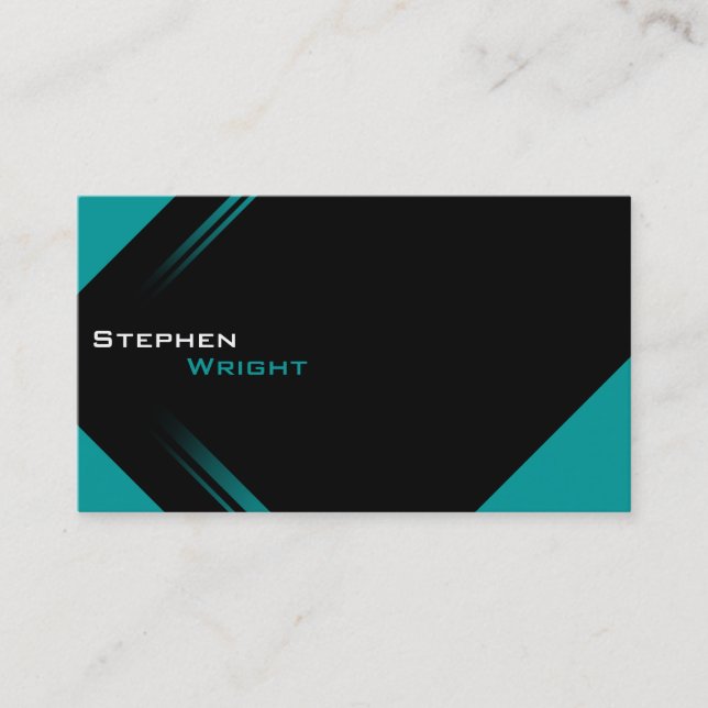 Modern Trendy Colour Change Business Card (Front)