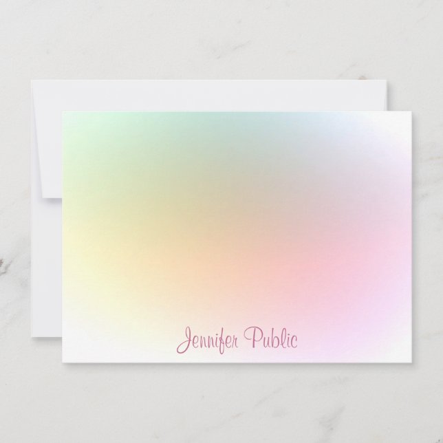Modern Trendy Colourful Template Handwritten Scrip (Front)