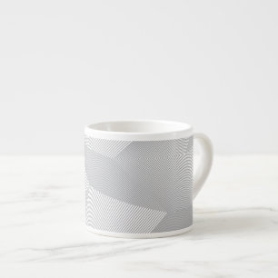 Modern, trendy, cool, simple, artistic pattern espresso cup