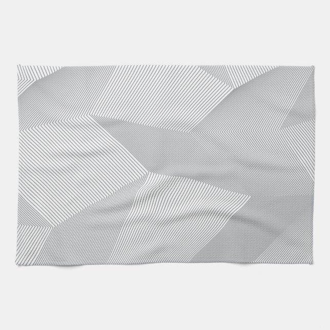 Modern, trendy, cool, simple, artistic pattern tea towel (Horizontal)