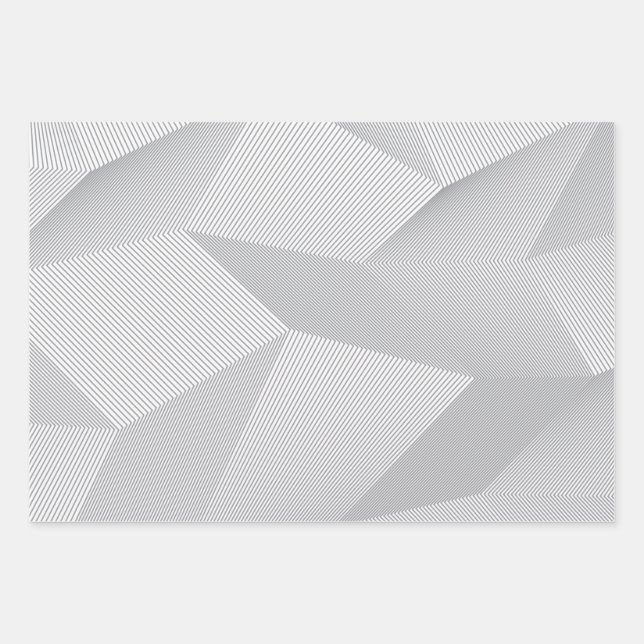 Modern, trendy, cool, simple, artistic pattern wrapping paper sheet (Front)