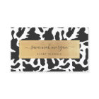 Modern Trendy Cow Print Faux Gold 