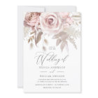 Modern Trendy Designer Dusty Rose Blush Wedding