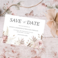 Modern Trendy Designer Dusty Rose Blush Wedding