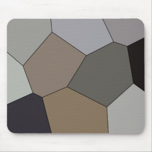 Modern Trendy Earth Toned Pattern Mouse Mat