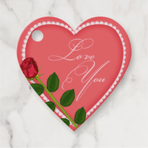 Modern Trendy Elegant Best Popular Love Floral Favour Tags