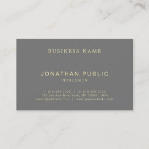 Modern Trendy Elegant Creative Design Luxury Plain Business Card
