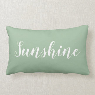 Modern trendy elegant minimalist green pillow