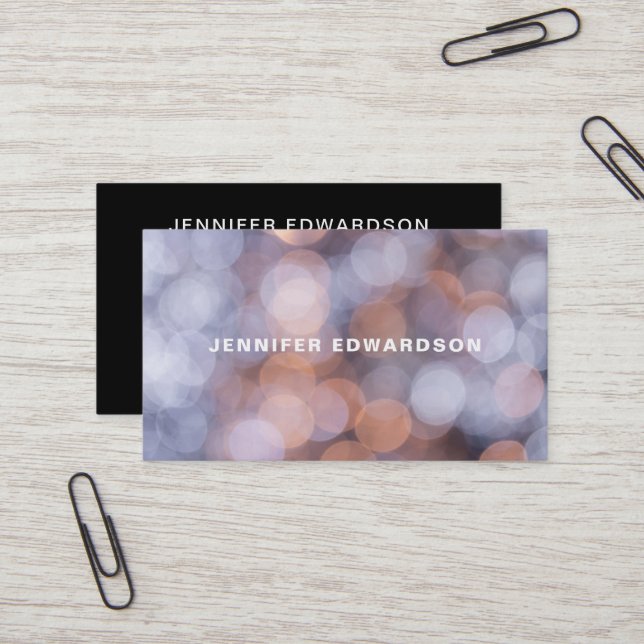 Modern trendy elegant minimalist professional business card (Front/Back In Situ)