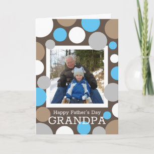 Modern & Trendy Father's Day w/Photo Grandpa Card