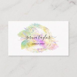 Modern Trendy Faux Opal Stone Professional Elegant Business Card