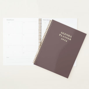 Modern Trendy Gold Agenda Planner 2024
