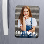 Modern Trendy Graduation Thank You Heart Magnet<br><div class="desc">Modern Trendy Graduation Thank You Heart Magnet</div>