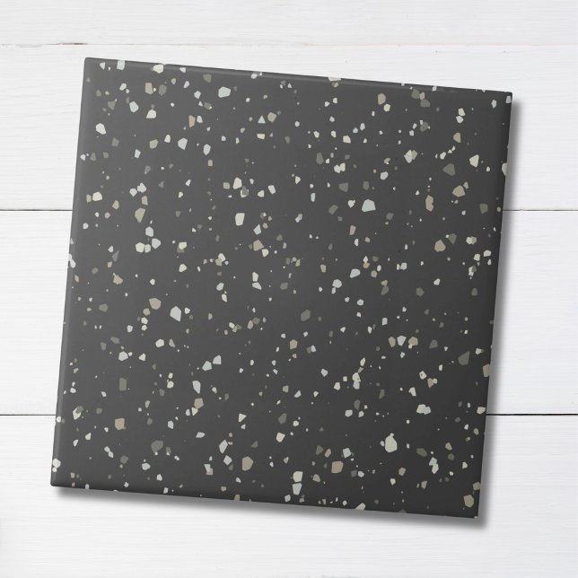 Modern Trendy Grey Terrazzo Pattern Tile (Creator Uploaded)