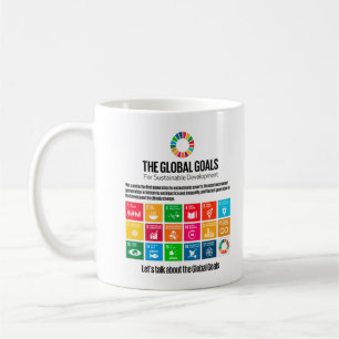 Modern Trendy Inspirational Sustainability Goals Coffee Mug