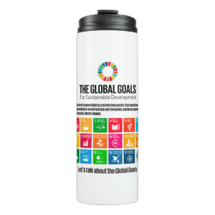 Modern Trendy Inspirational Sustainability Goals Thermal Tumbler