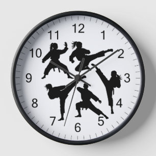 Modern Trendy Karate / Taekwondo / judo            Clock