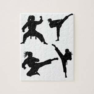 Modern Trendy Karate / Taekwondo / judo Jigsaw Puzzle