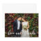 Modern Trendy Love and Thanks | Wedding Photo Card