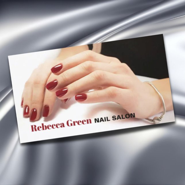 Modern Trendy Manicurist Nail Artist Nail Salon Business Card (Modern Trendy Manicurist Nail Artist Nail Salon Business Card)
