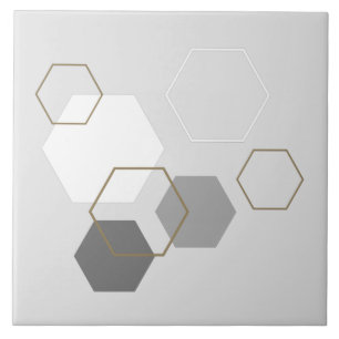 Modern trendy minimalist geometric abstract grey tile