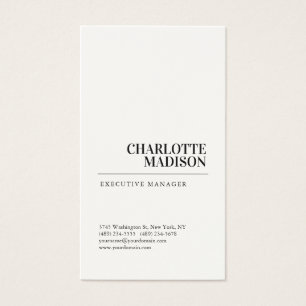 Modern Trendy Minimalist Plain Profile Card