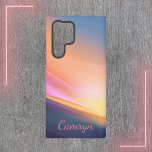 Modern Trendy Monogram Rainbow Samsung Galaxy Case<br><div class="desc">Modern Trendy Monogram Rainbow Samsung Galaxy S22 Ultra Case.  Phone case can be personalised in handwritten script.</div>