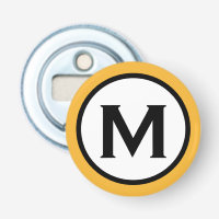 Modern Trendy Mustard Yellow Monogram