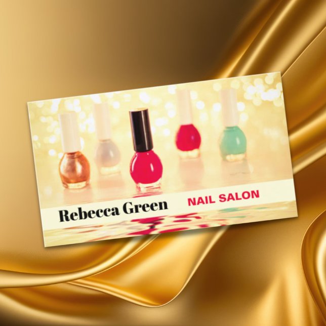 Modern Trendy Nail Artist Nail Salon Manicurist  Business Card (Modern Trendy Nail Artist Nail Salon Manicurist Business Card)