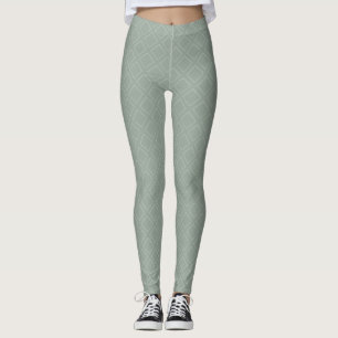 Modern Trendy Pastel Green Colour Elegant Template Leggings