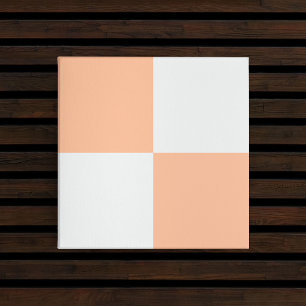 Modern Trendy Peach Chequered Ceramic Tile