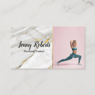 Modern & Trendy Personal Trainer Fitness Business  Card