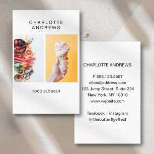 Modern Trendy Photo Business Card