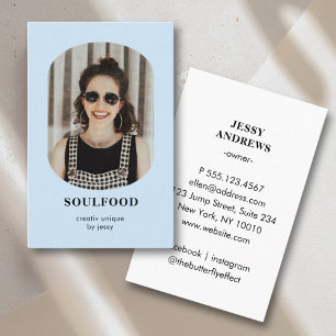 Modern Trendy Photo Business Card