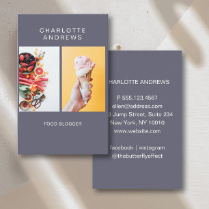 Modern Trendy Photo Business Card