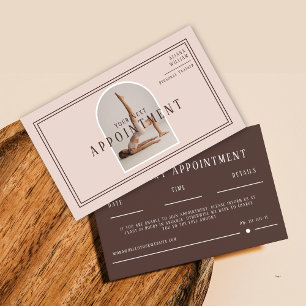 Modern Trendy Photo Personal Trainer Fitness Appointment Card