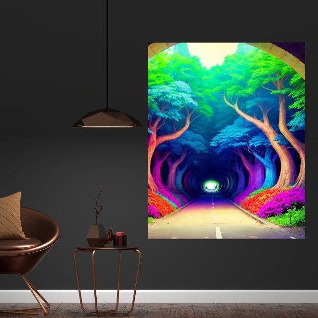 Modern Trendy Retro Trippy Illustration Poster (Creator Uploaded)