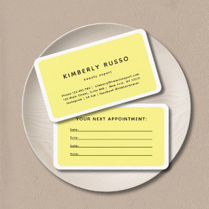 Modern, Trendy, Salon Appointment Card