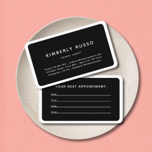 Modern, Trendy, Salon Appointment Card