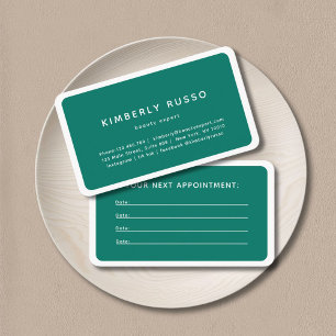 Modern, Trendy, Salon Appointment Card