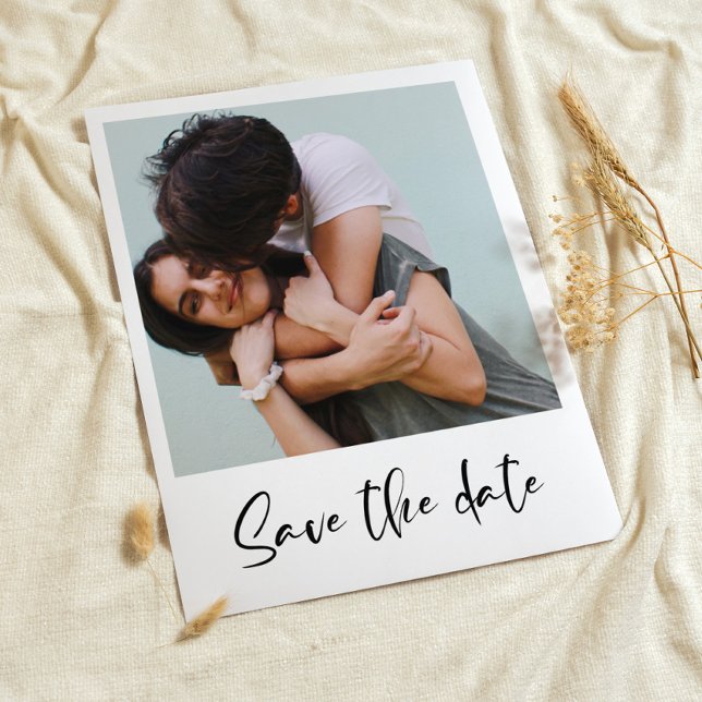 Modern trendy Save the Date photo card (Creator Uploaded)