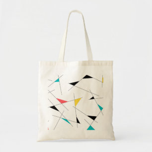 Modern, trendy, simple, fun geometric graphic tote bag