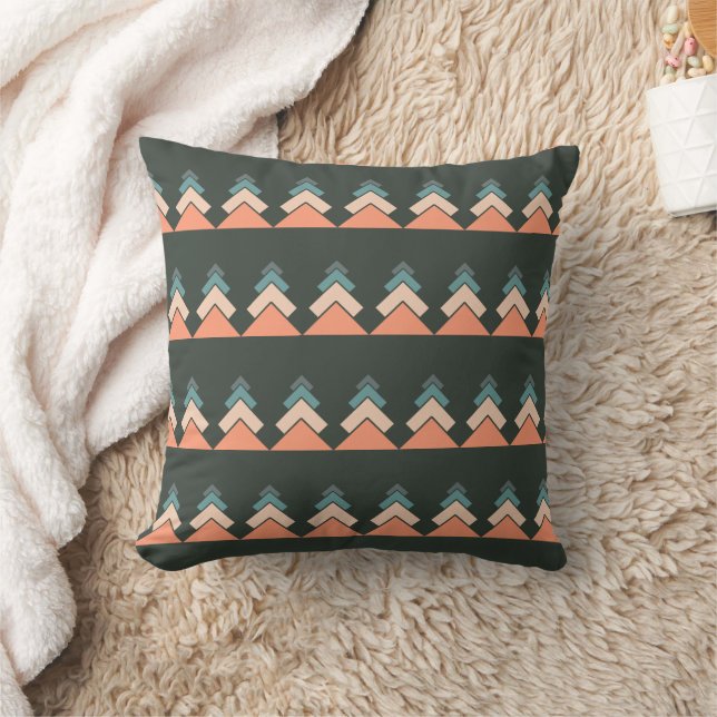 Modern Trendy Snow Christmas Tree Cushion (Blanket)