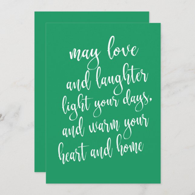 Modern Trendy St Patrick's Day Party Invitation (Front/Back)