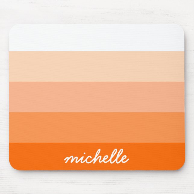 Modern Trendy Stripes Personalised Mouse Mat (Front)