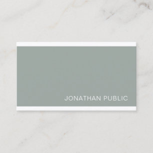 Modern Trendy Stylish Green Sleek Design Luxury Business Card